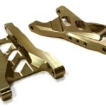Grey Billet Machined Rear Lower Suspension Arms for Traxxas 1/10 Bandit 2750R