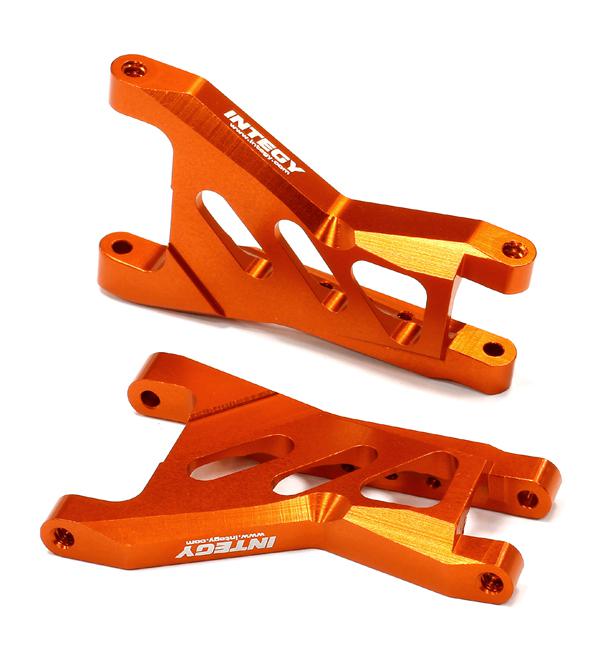 T8704ORANGE Billet Machined Rear Lower Suspension Arms for Traxxas 1/10 Bandit 2750R - Image 1
