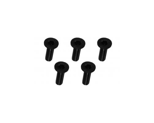 TS-FSM310ALBL M3 x 10 AL7075 Flat Head Hex Socket - Machine (5 Pcs) Black - Image 1